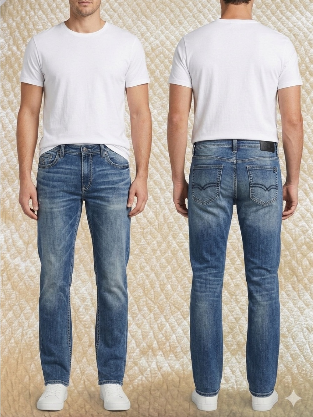 Buffalo David Bitton Jackson-X Straight Stretch Jeans - Size 38x32
